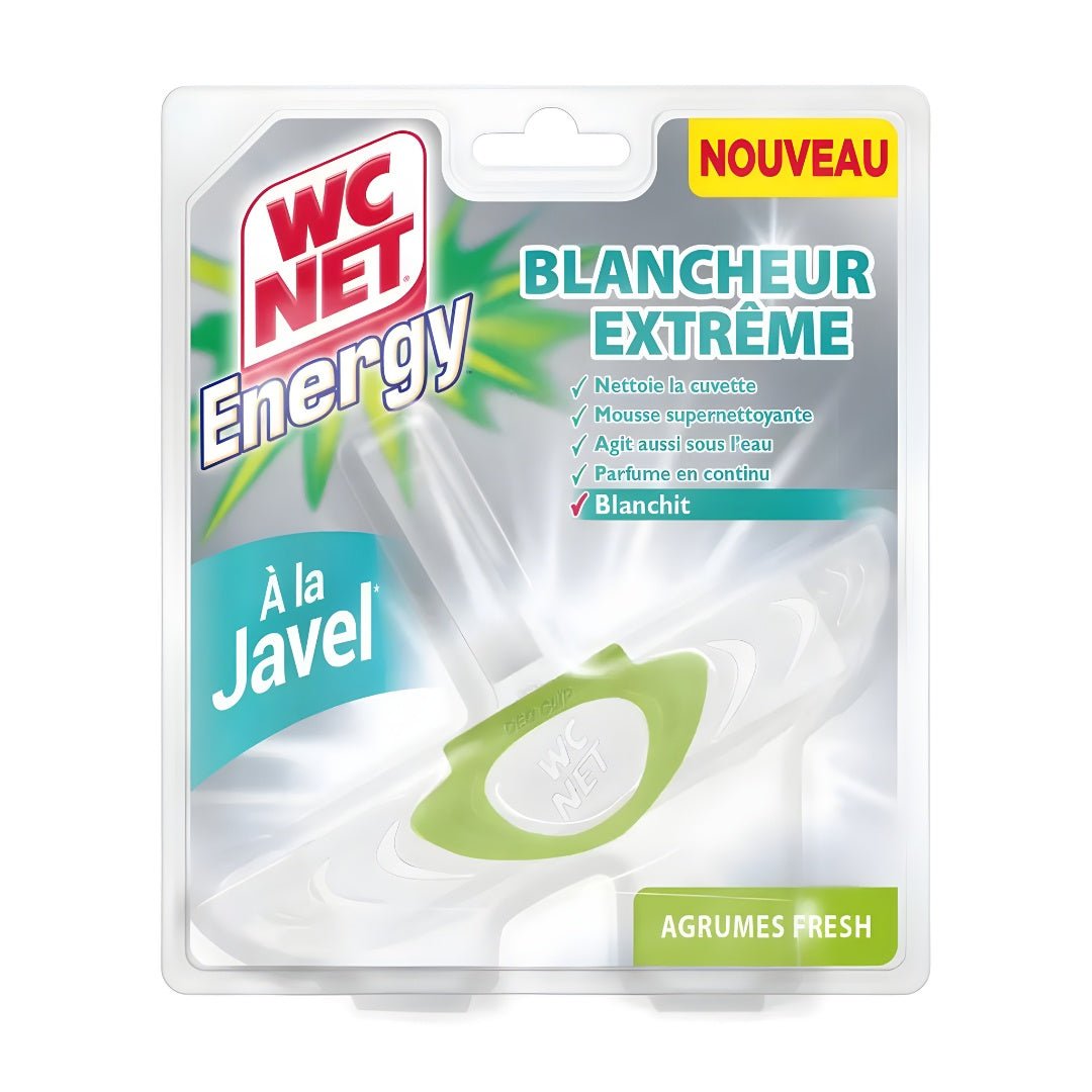 WC NET Energy Toilet Block with Bleach – Citrus Fresh 38g (Made in EU)