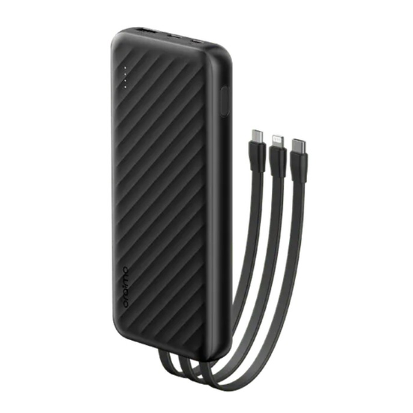 Oraimo Slice Link 10000mAh 12W Power Bank, with Lightning & Type-C & Micro-USB Cable, OPB-P5101