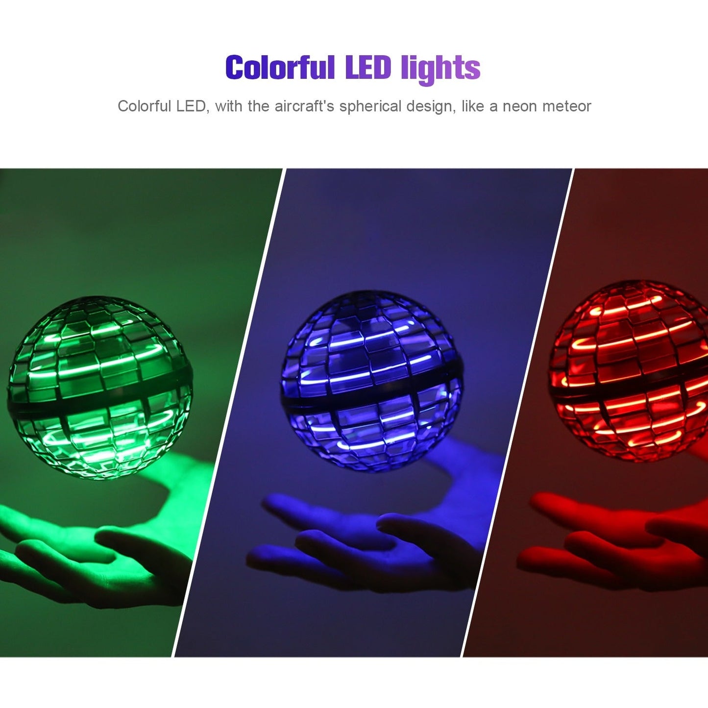 Flying Ball Spinner Toy Hand Controlled Drone 360 degree