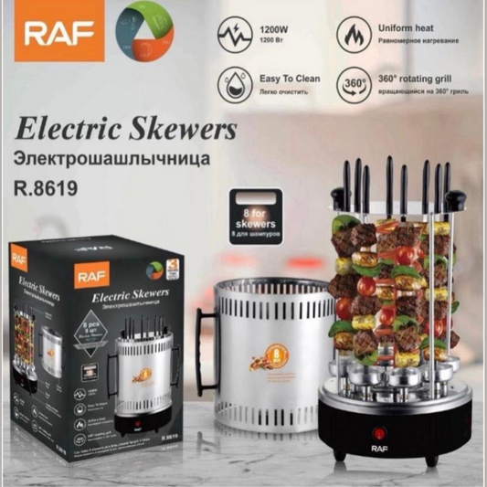 Electric Skewers Grill, Smokeless indoor barbecue machine R8612 - R8619