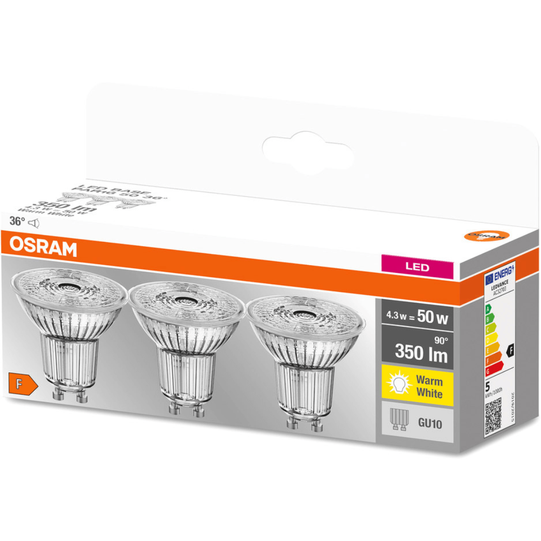 OSRAM LED BASE PAR16 50 36° 4.3 W/2700K GU10 (220-240V)