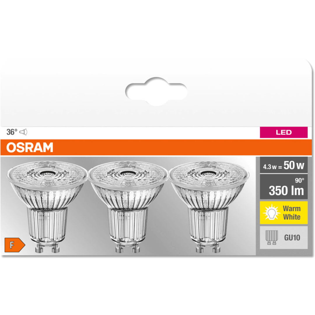 OSRAM LED BASE PAR16 50 36° 4.3 W/2700K GU10 (220-240V)