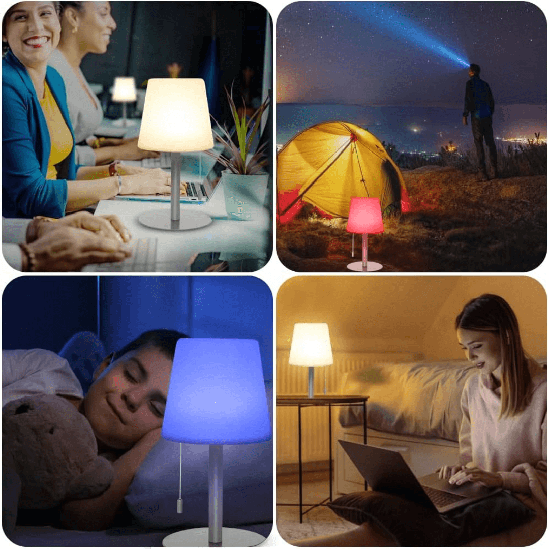 Outdoor Table Lamp With 8 Colrs Dimmable