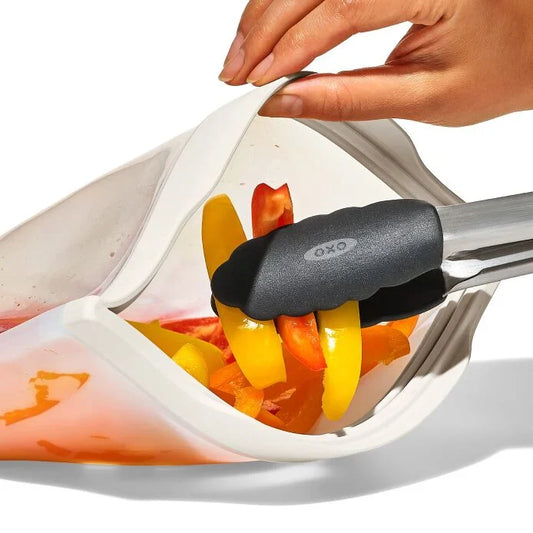 Silicone Reusable Bag – Stand-Up Half Gallon (64 oz) – Oat by OXO