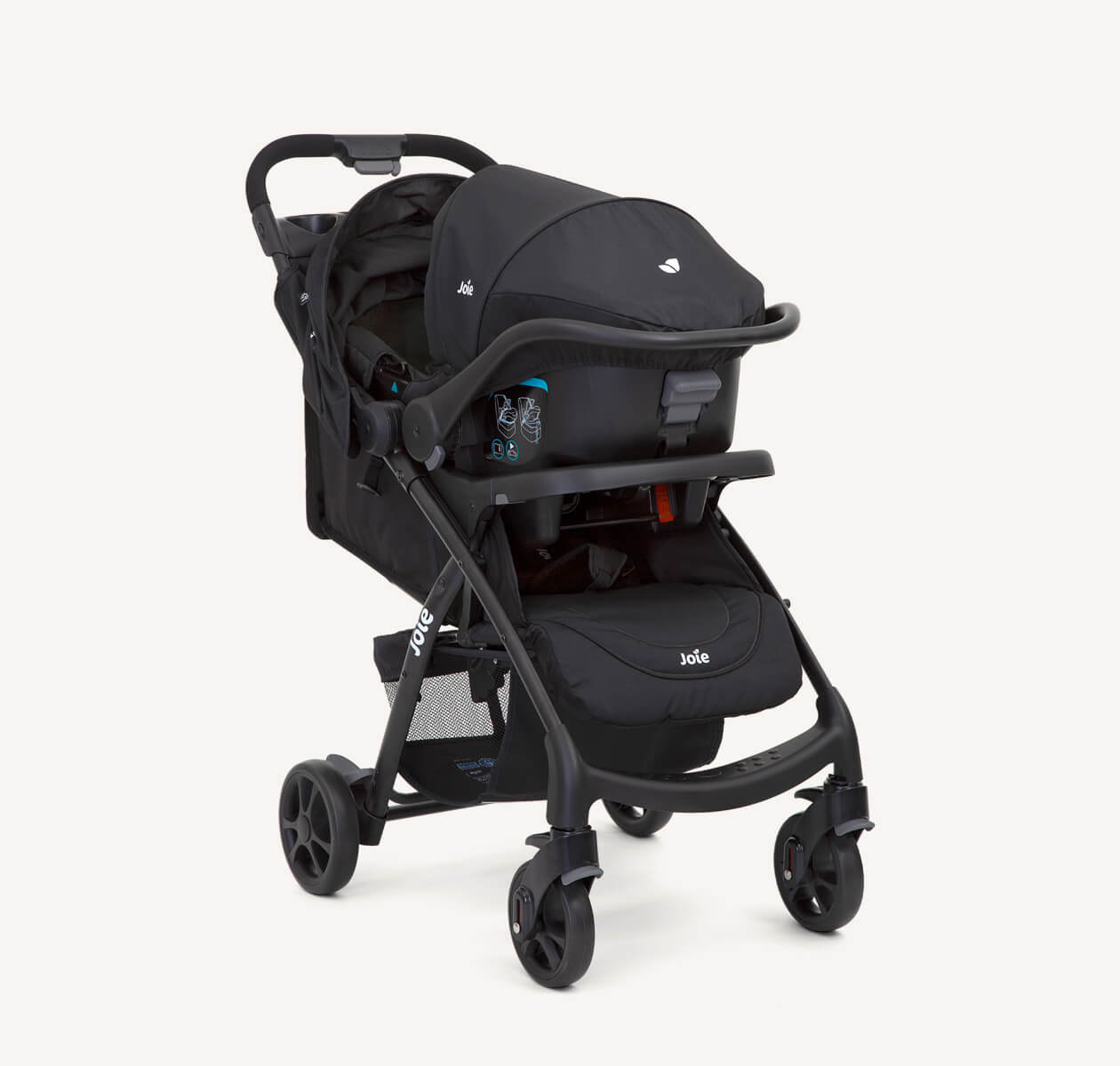 Joie - Muze Stroller - Travel System - Juva  Car Seat - Coal