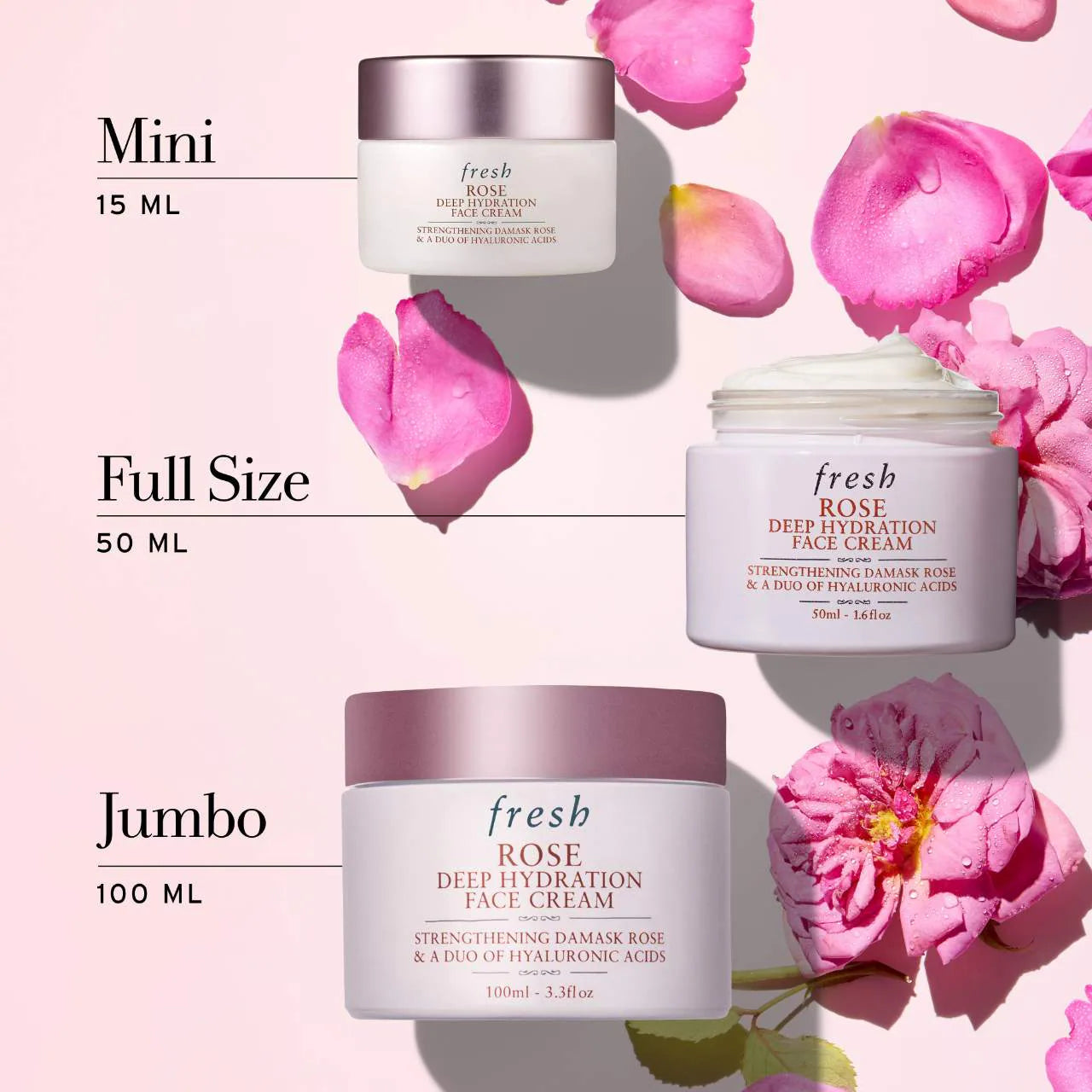 fresh - Rose & Hyaluronic Acid Deep Hydration Moisturizer | 50 mL - Medaid International