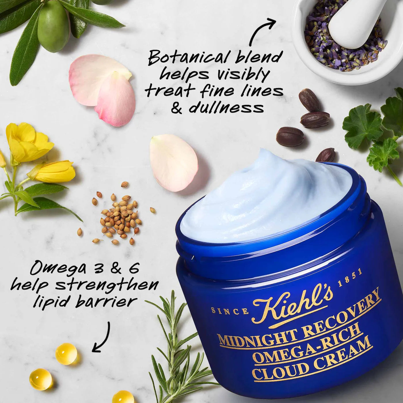 Kiehl's - Midnight  Recovery Omega-Rich Cloud Cream | 50 mL - Medaid International