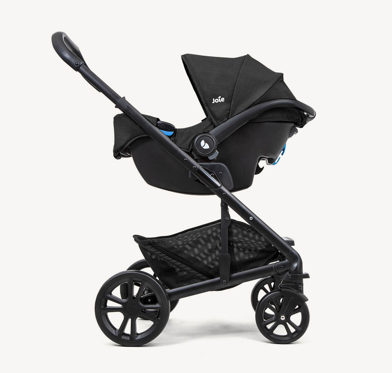 Joie - Chrome Stroller Travel System - Gemm Car Seat - Shale