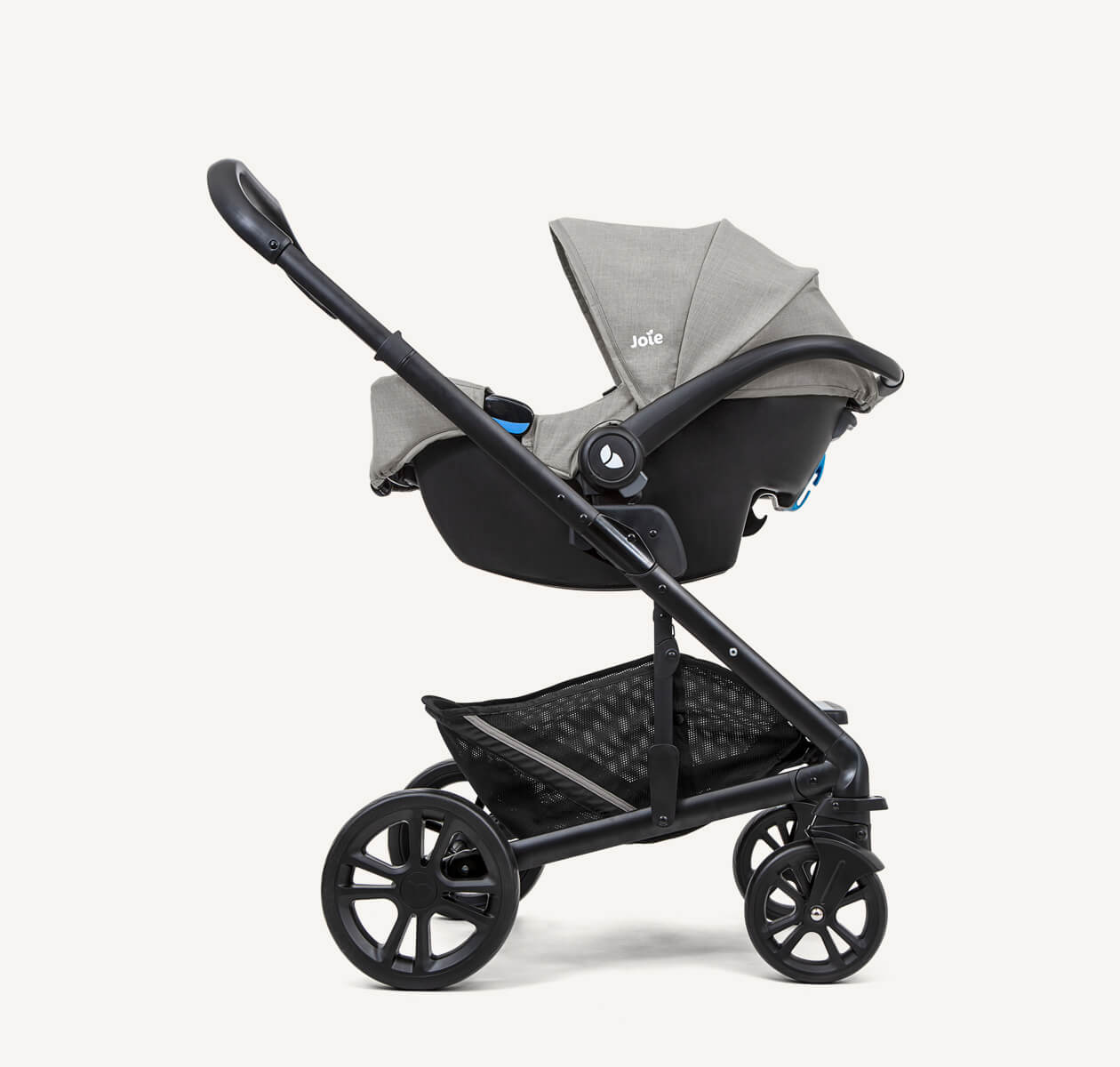 Joie - Chrome Stroller Travel System - Gemm Car Seat - Pebble