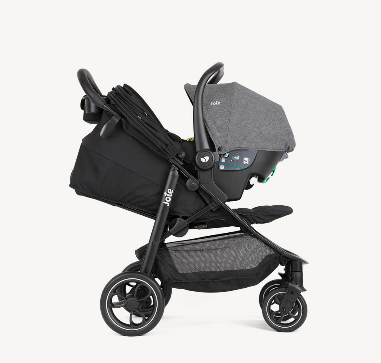 Joie - Litetrax Stroller Travel System - i-snug 2 Car Seat - Shale