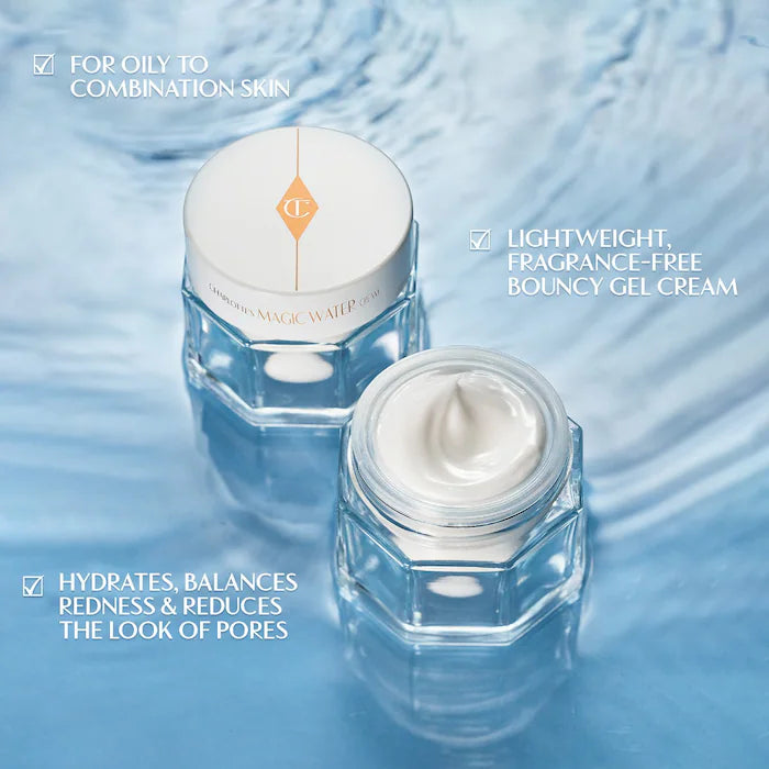 Charlotte Tilbury  Magic Water Cream Refillable Gel Moisturizer with Niacinamide_7Ml