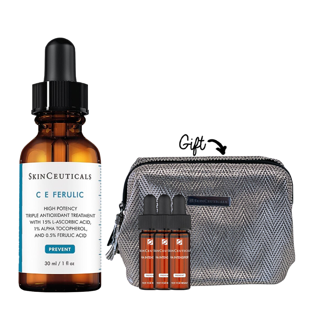 CE Ferulic 30 + HA Intensifier serum 4ml x3  + Pouch (Gift) - Medaid