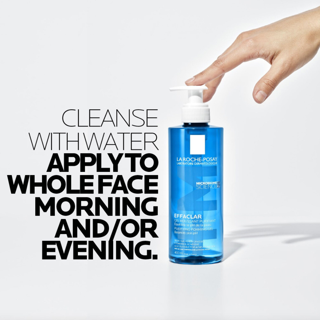 La Roche-Posay Effaclar Acne Foaming Cleansing Gel for Oily and Acne Prone Skin 400ml