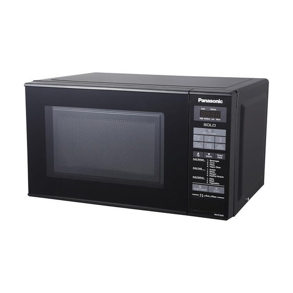 Panasonic 20L Solo Microwave Oven, NNST266B - 800W, Easy Touch Control, Auto Reheat, 51 Auto Menu, Auto Defrost, Child Safety Lock