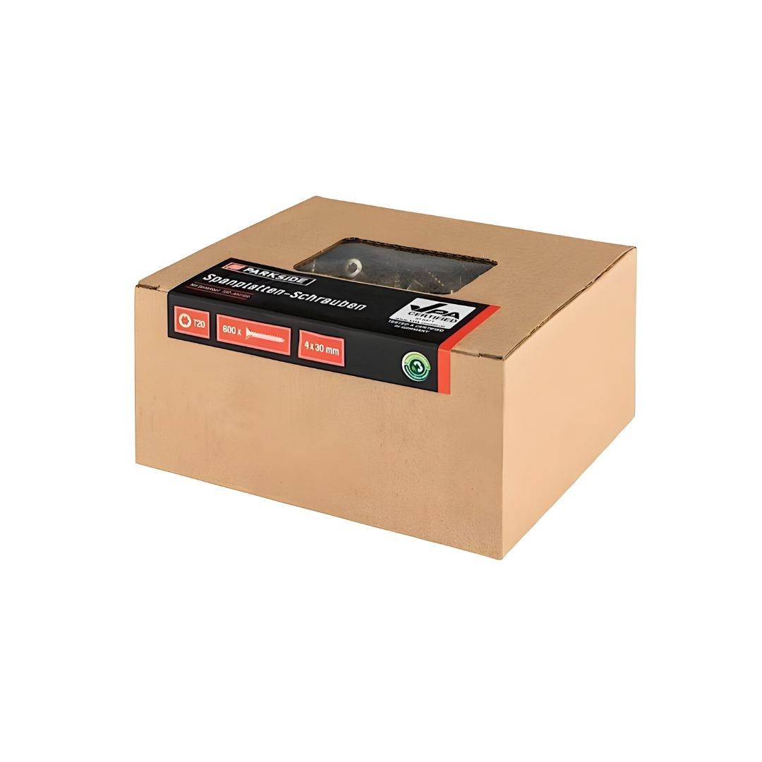 Parkside Chipboard Screws T20 – 4.0 × 30 mm | 600 Pieces