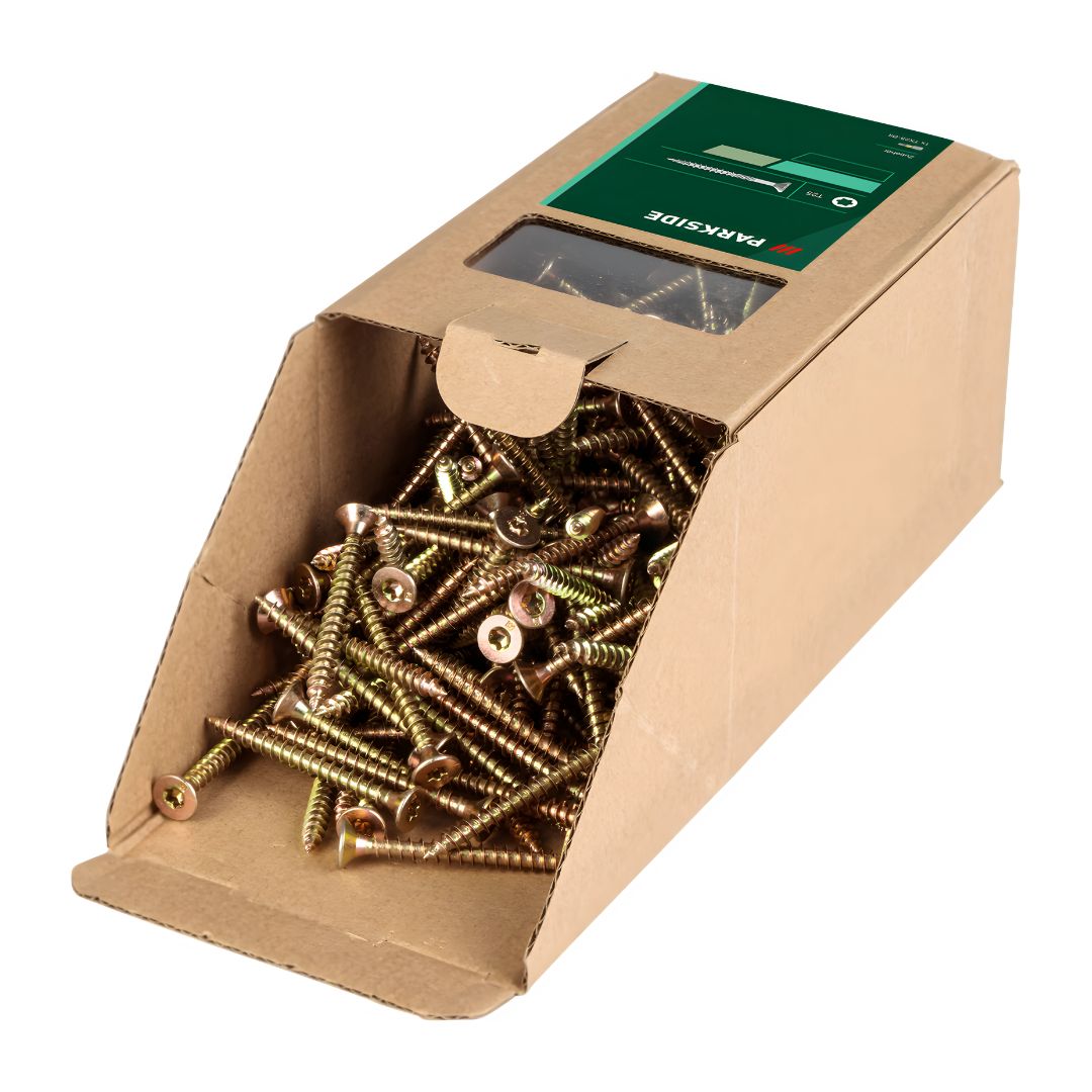 Parkside Chipboard Screws T25 – 5.0 × 50 mm (250 Pieces)