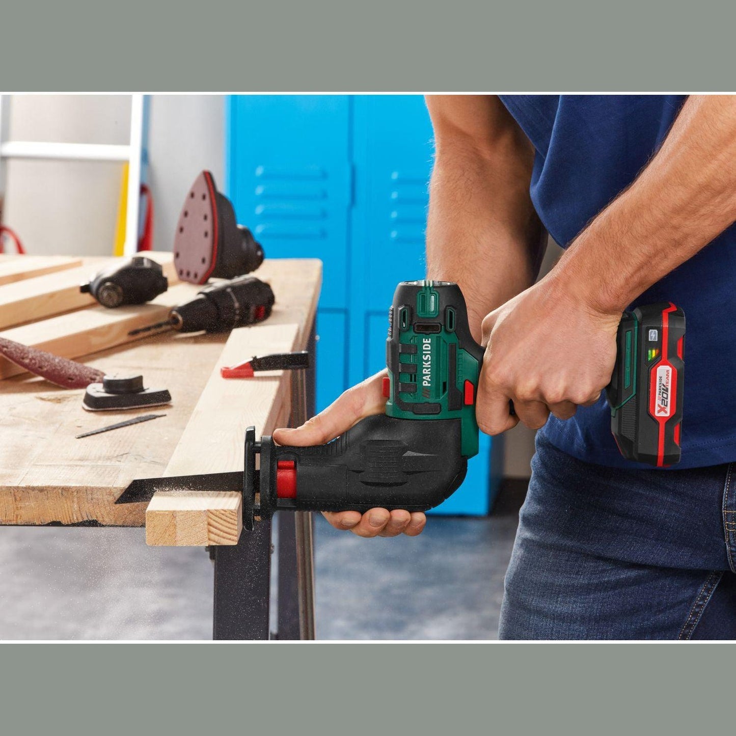 Parkside Cordless Combination Tool PKGA 20-Li B1