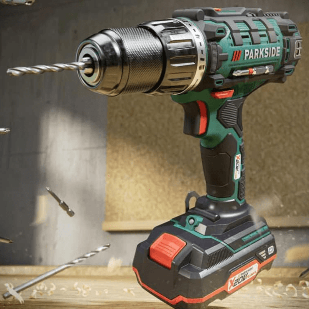 PARKSIDE Cordless Drill-Driver Set PABS 20-LI-E6