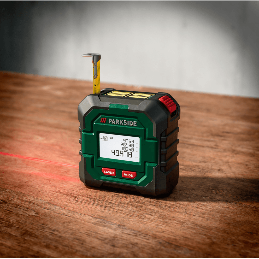 PARKSIDE LASER DISTANCE METER WITH TAPE MEASURE