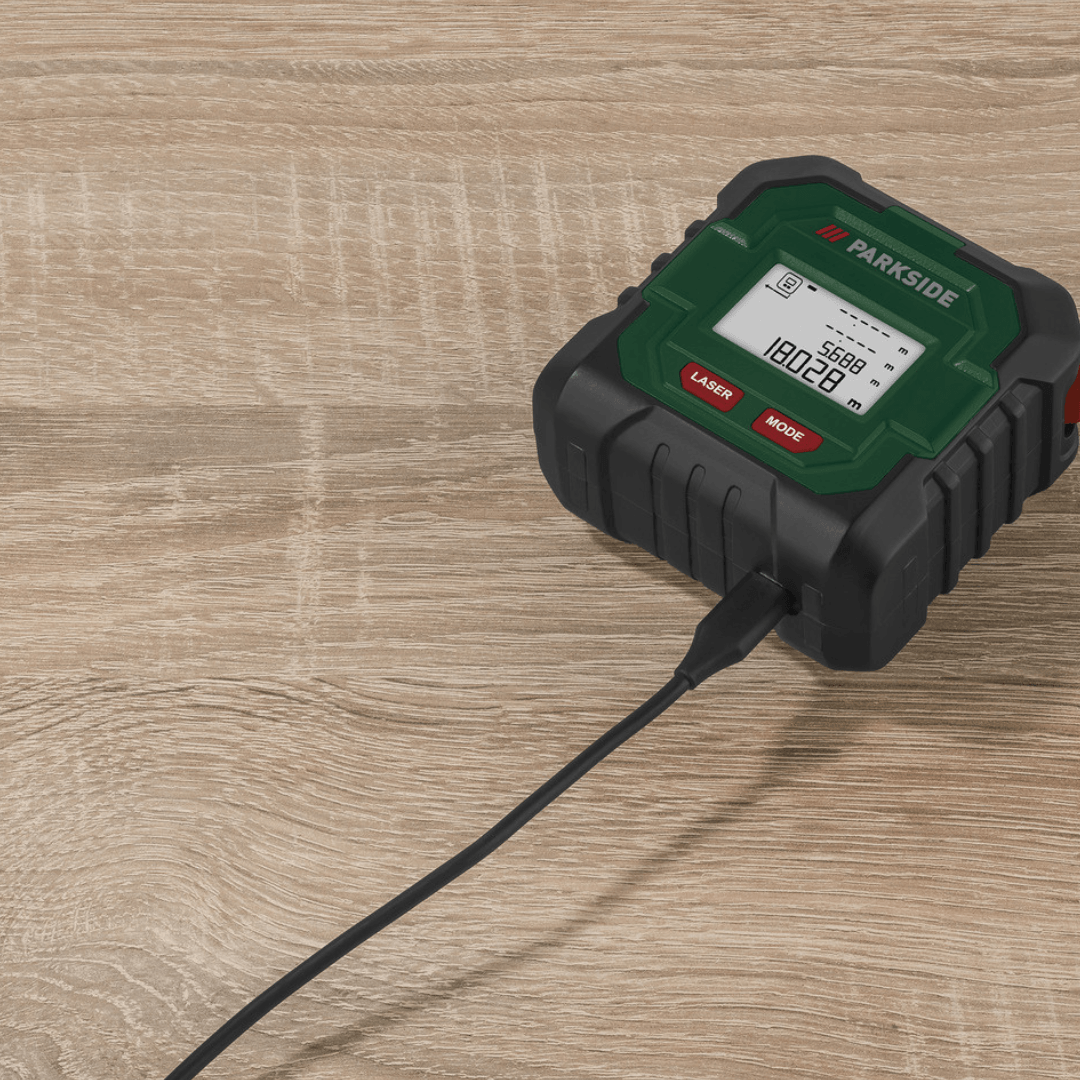 PARKSIDE LASER DISTANCE METER WITH TAPE MEASURE