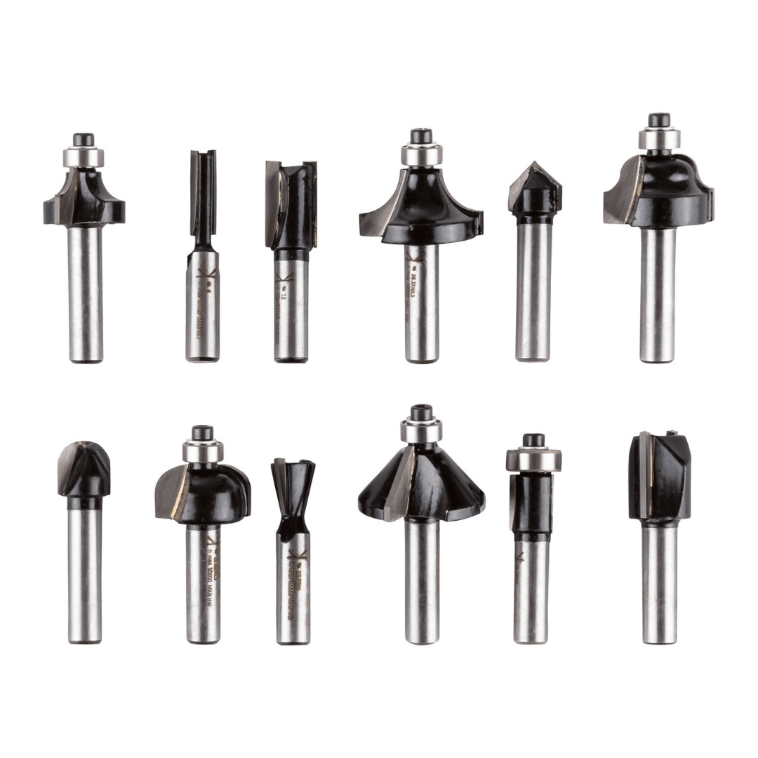 PARKSIDE MILLING BITS FOR ROUTER »PFB 12 A1«, 12 PIECES