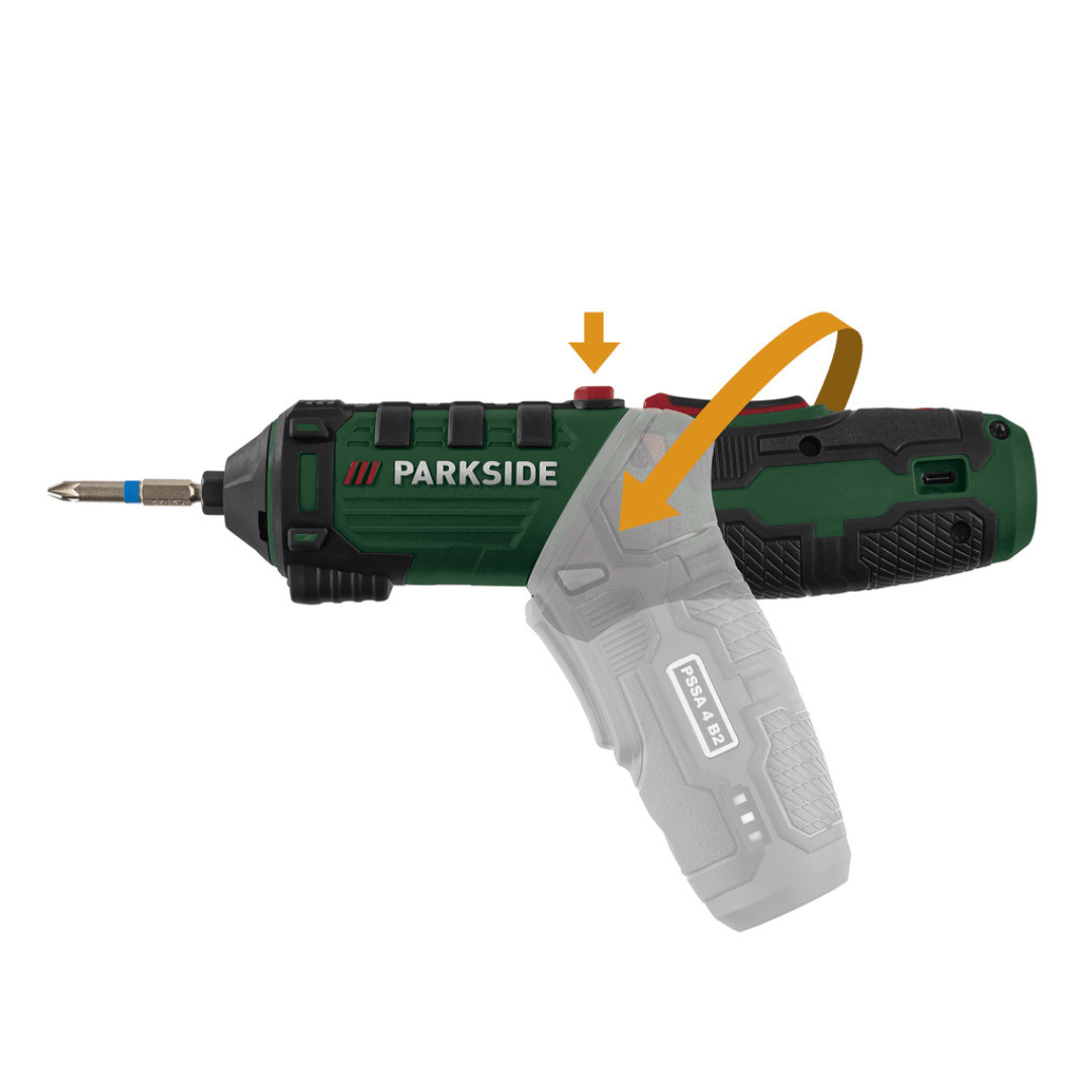 PARKSIDE® Cordless Screwdriver PSSA 4 B2, 4 V