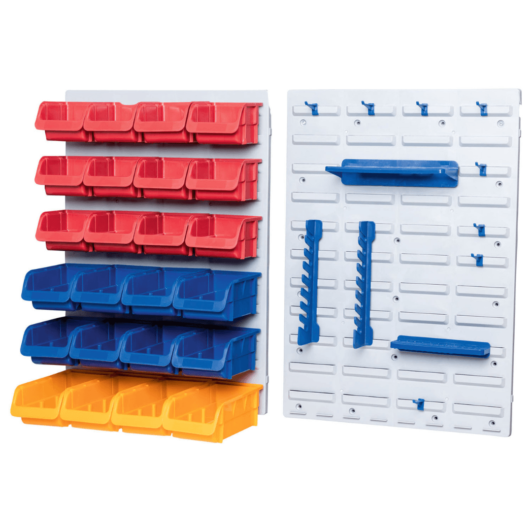 PARKSIDE® Wall Organizer, 75 Pieces, 2 Wall Panels