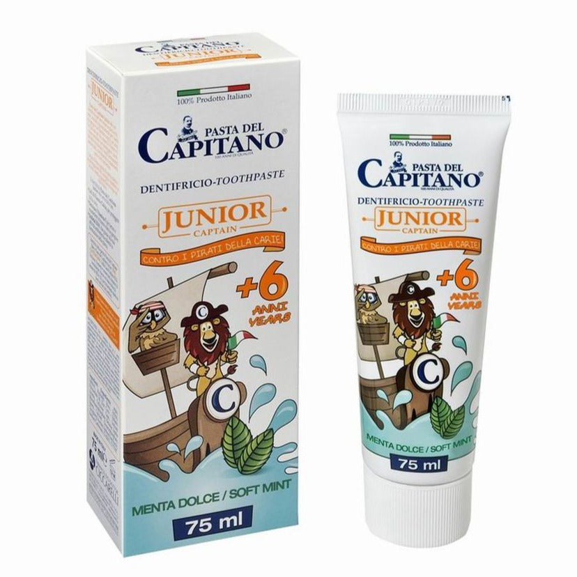 Pasta Del Capitano Junior Toothpaste Sweet Mint +6 Years 75ML - Medaid International