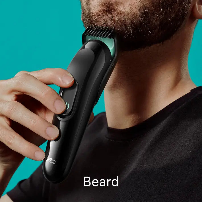 Braun 6-in-1 Style Kit 3 MGK3411 beard, hair. With 50min runtime, green
