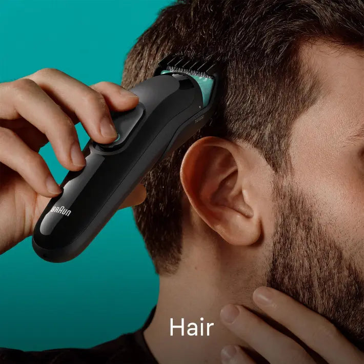 Braun 6-in-1 Style Kit 3 MGK3411 beard, hair. With 50min runtime, green
