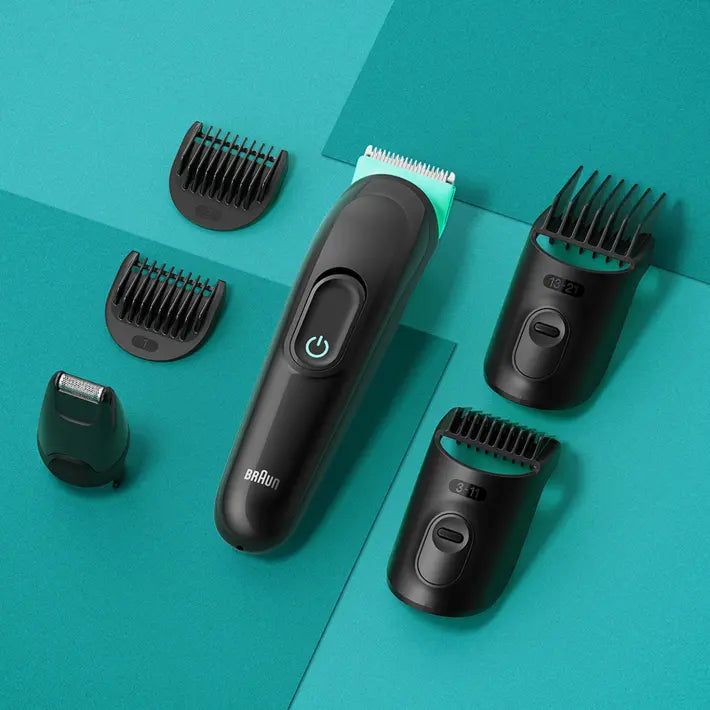 Braun 6-in-1 Style Kit 3 MGK3411 beard, hair. With 50min runtime, green