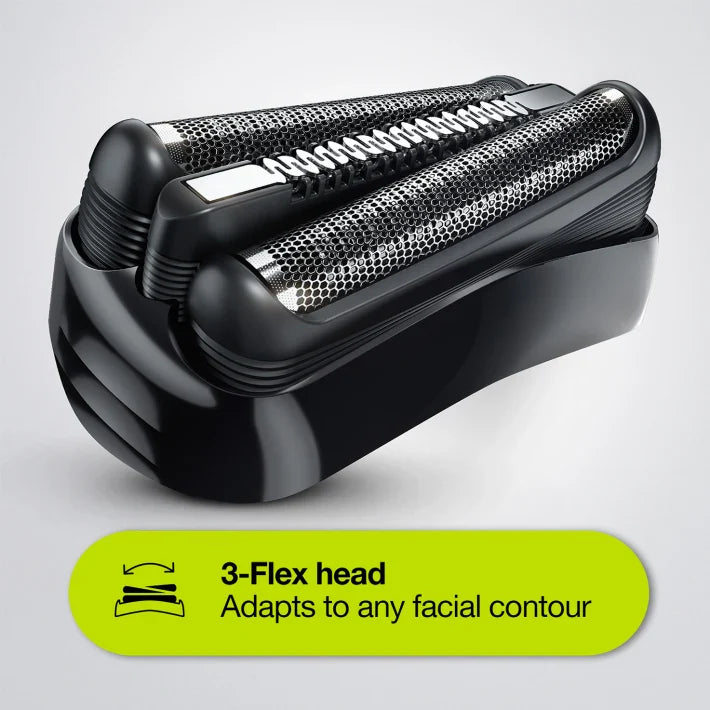 Braun Series 3 300s shaver with 3 flexible blades, black