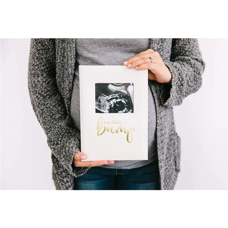 Pearhead - Linen Pregnancy Journal Ivory