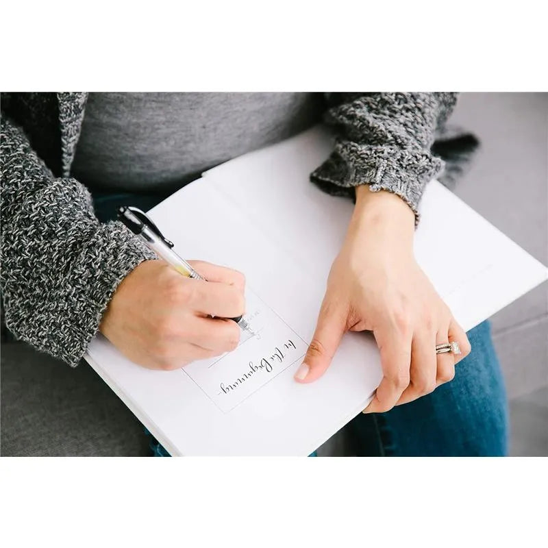 Pearhead - Linen Pregnancy Journal Ivory
