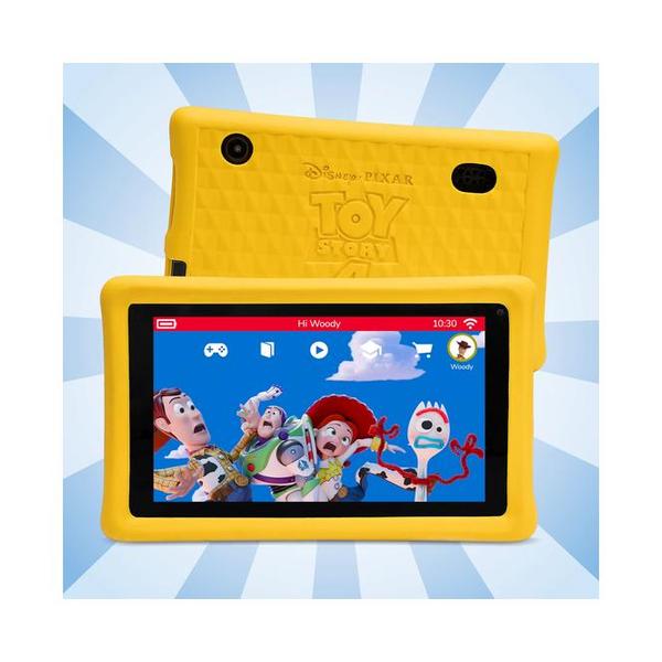 Pebble Gear Disney and Pixar's Toy Story Kids Tablet 7" 500+ Games, 12 months FREE Access to Gamestore Junior - Our specially-curated App Store of Over 500 Games and More, Toy Story Protective Bumper Case Included, Parental Controls, youTube Kids