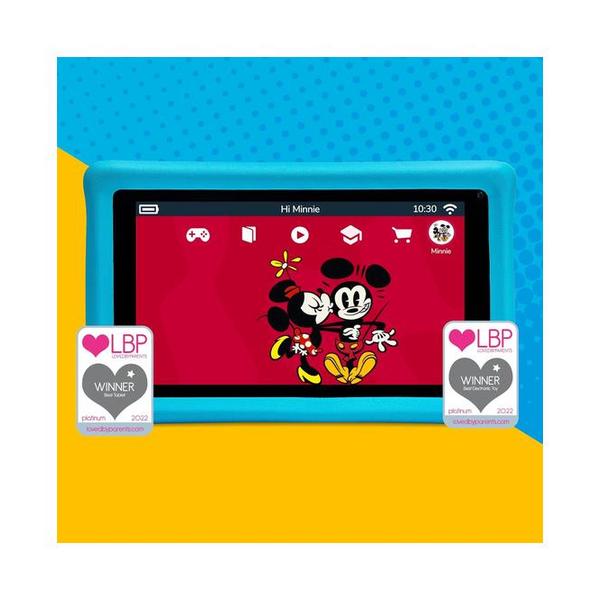 Pebble Gear Mickey & Friends Kids Tablet 7" 500+ Games, 12 months FREE Access to Gamestore Junior - Our specially-curated App Store of Over 500 Games and More, Toy Story Protective Bumper Case Included, Parental Controls, youTube Kids