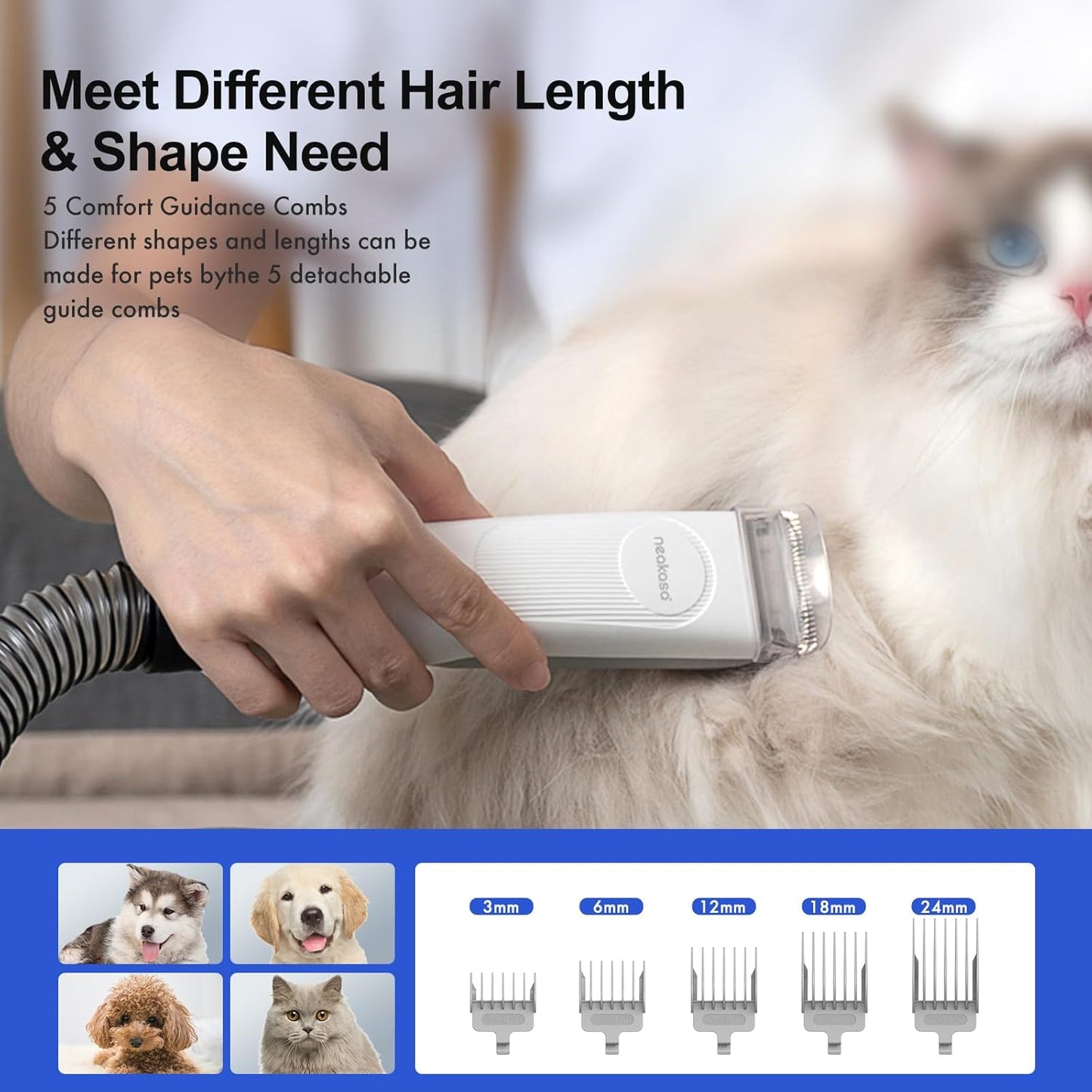 Pet Grooming Vacuum Kit