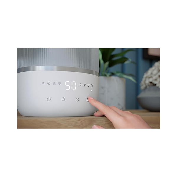 Philips Smart Humidifier - Compact But Powerful with SkyHigh Mist, up to 32 Hours Runtime, 3L Water Tank Refill, Silent with Sleep Mode and Night Light, for Bedrooms up to 38 m² HU1509/00