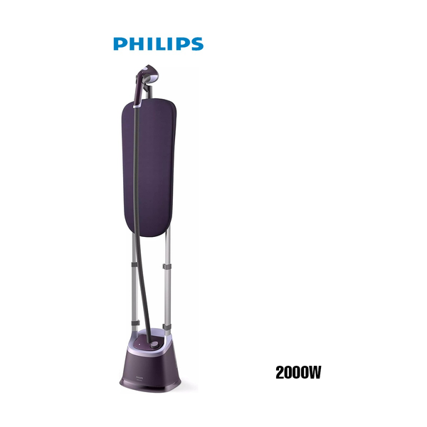 Philips Stand Steamer with XL StyleBoard 3000 Series - 2000W, MyEssence Fragrance Infuser, 40g/min Continuous Steam, 2L Water Tank, Pointed Steam Plate Tip, 5 Steam