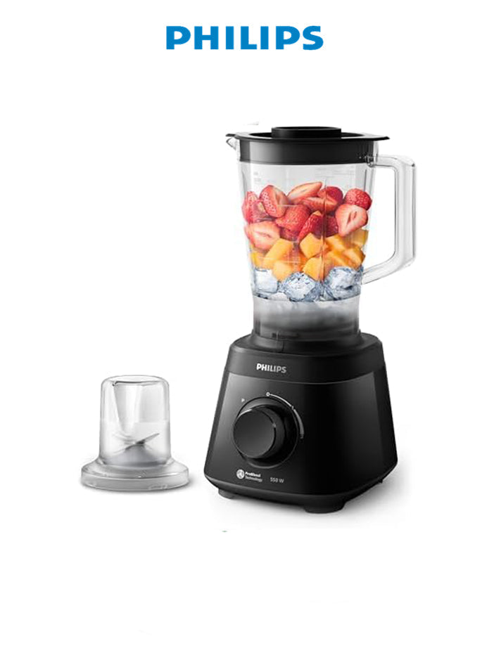 Philips Daily Collection Blender, 2 Speed, 2L Plastic Jar, 550W HR2141