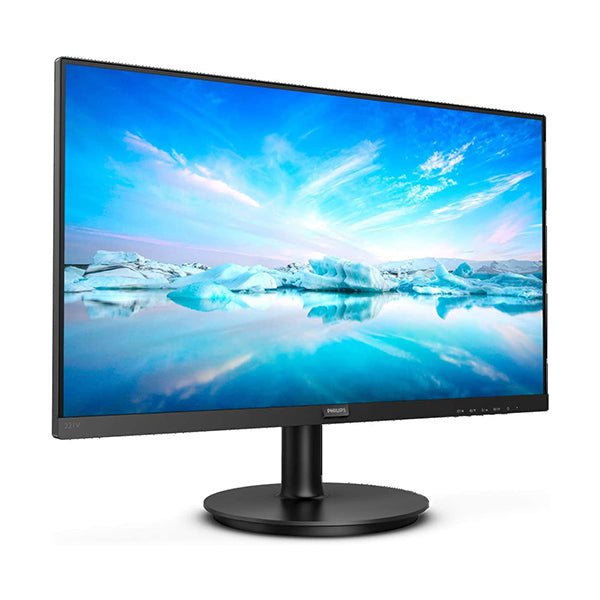 Philips 221V8L-22 inch FHD Monitor, 75Hz, 4ms, VA, LowBlue, Flickerfree (1920 x 1080, 200 cd/m², HDMI/VGA)