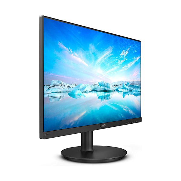 Philips 221V8L-22 inch FHD Monitor, 75Hz, 4ms, VA, LowBlue, Flickerfree (1920 x 1080, 200 cd/m², HDMI/VGA)