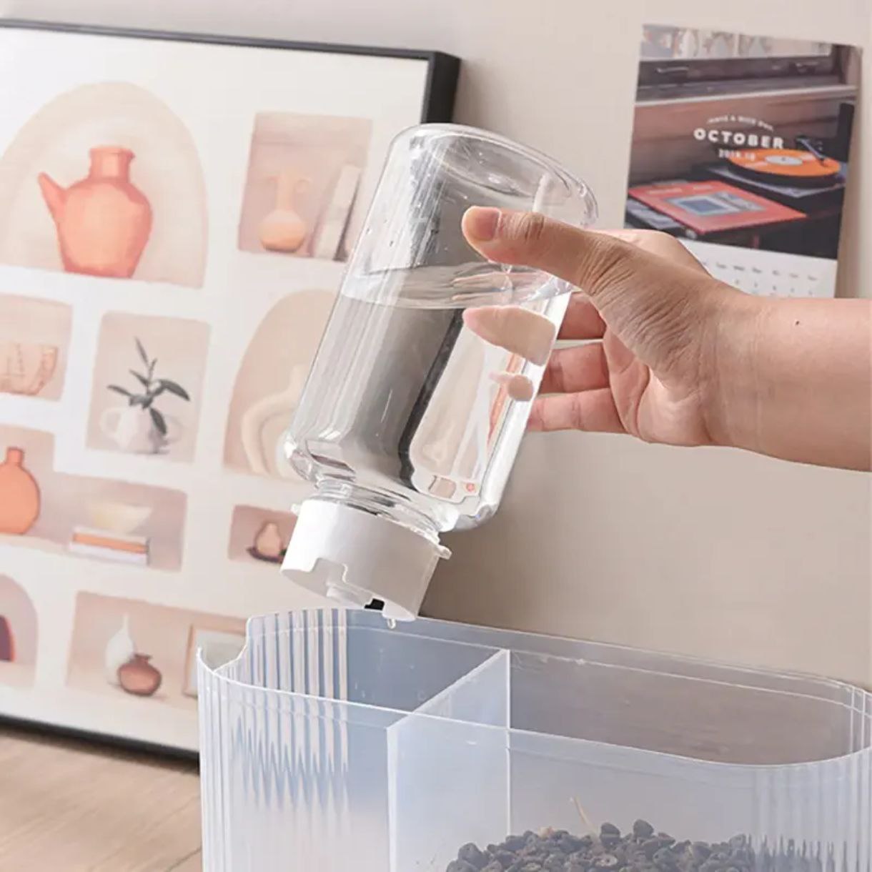 Self-Dispensing Pet Feeder & Waterer