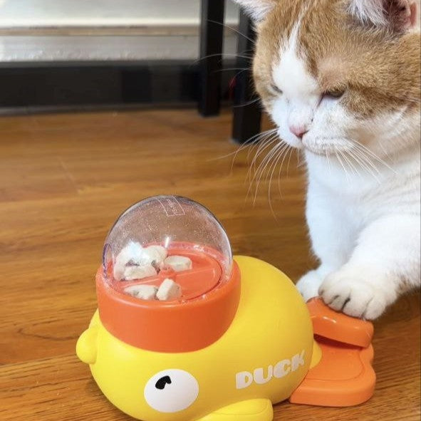 Interactive Duck Treat Dispenser Toy for Pets