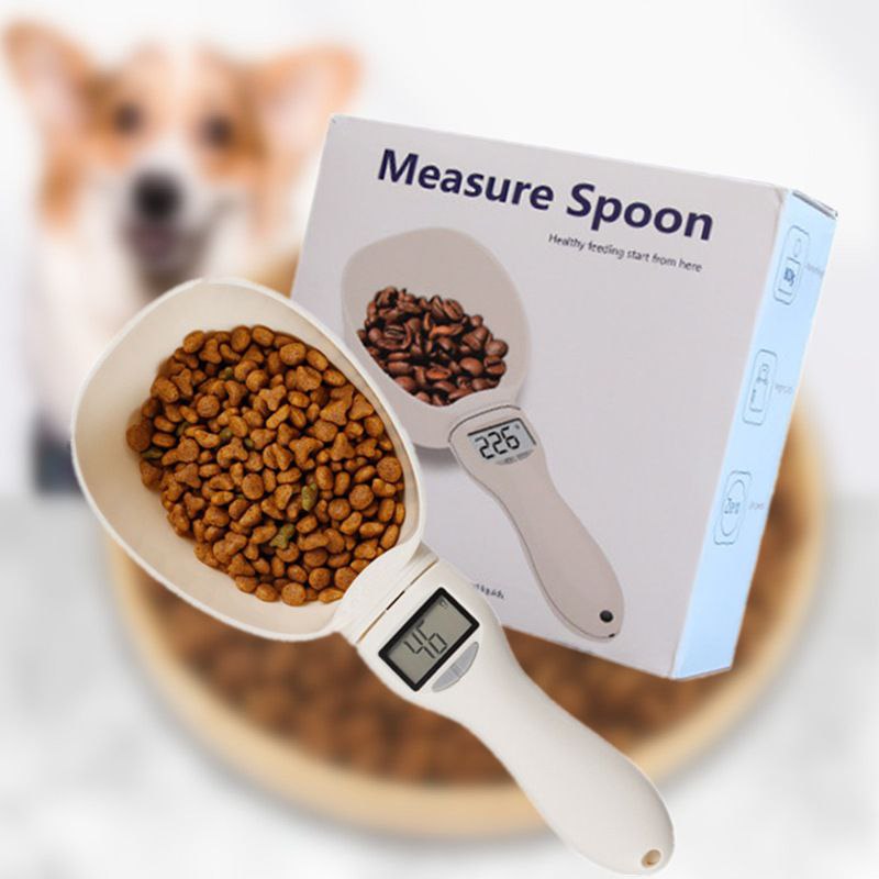 Digital Pet Food Measuring Spoon Scale – Accurate Portion Control Scoop for Dogs & Cats