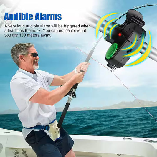 Fishing Alarm Bite Detector ( 2 PIECES) كاشف عضة الصيد بإنذار 2 قطعة