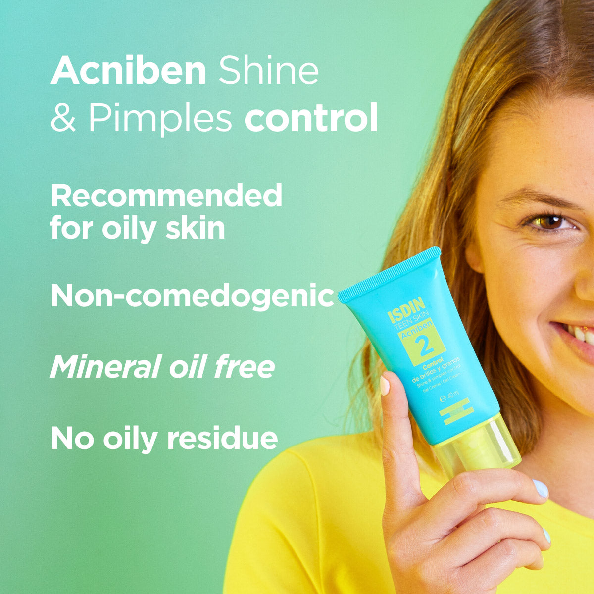 Isdin Acniben Shine & Pimples Control Gel Cream 40ml - Medaid International