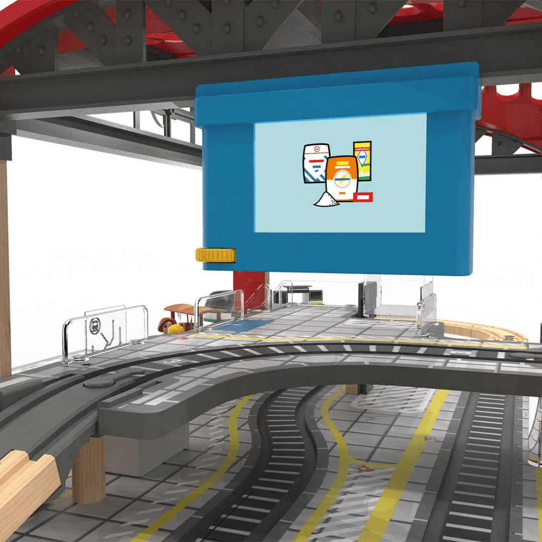 Playtive Central Station Wooden Railway Set 4.73m