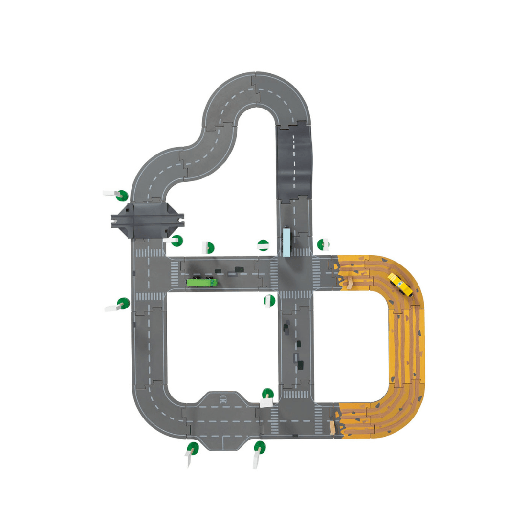 PLAYTIVE CONSTRUCTION ROAD SET 36 PIECES
