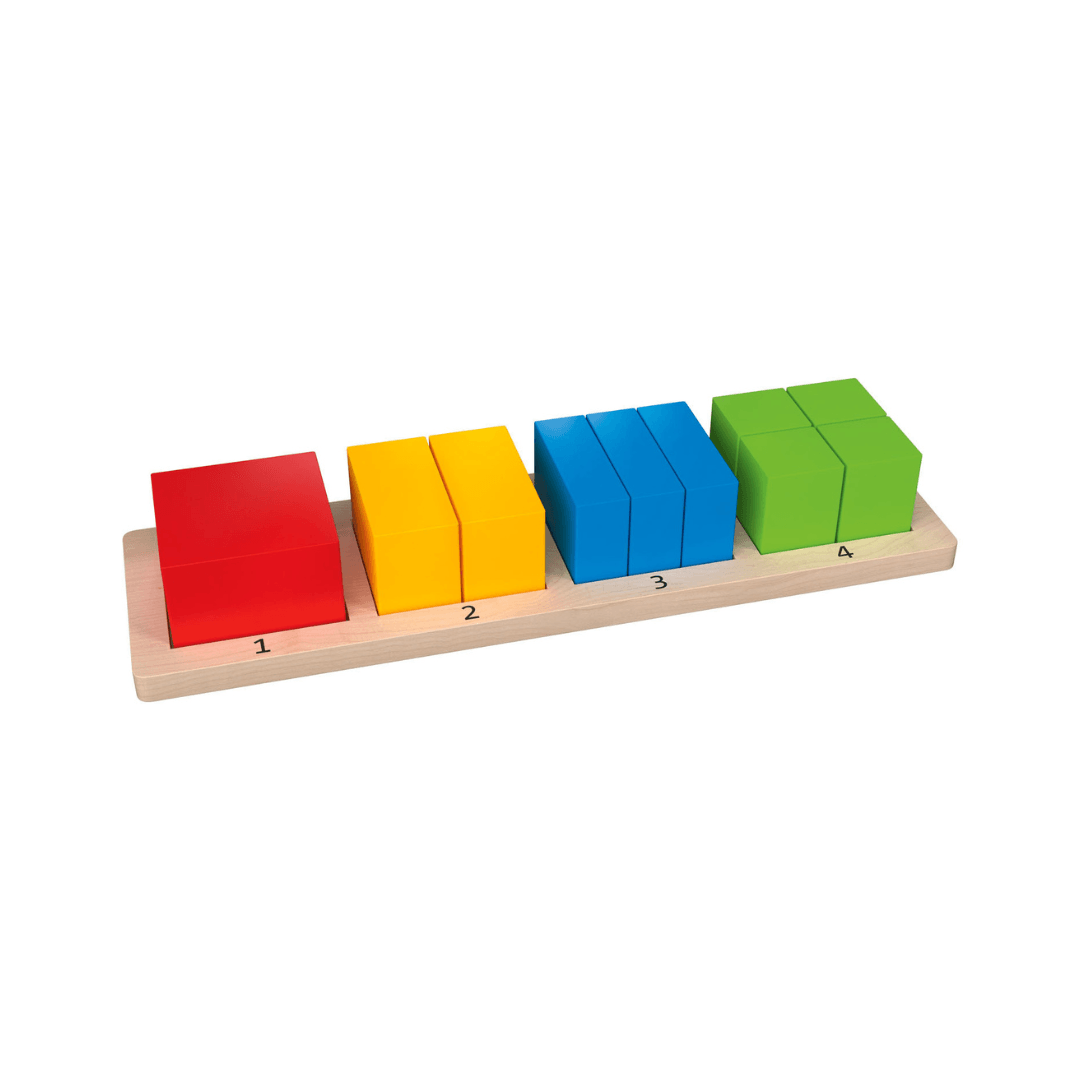 Playtive Wooden Square Geometric Puzzle 11 Pieces Set